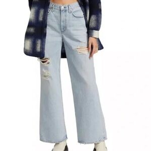 Citizens Of Humanity Light Blue Denim distressed Paloma jeans